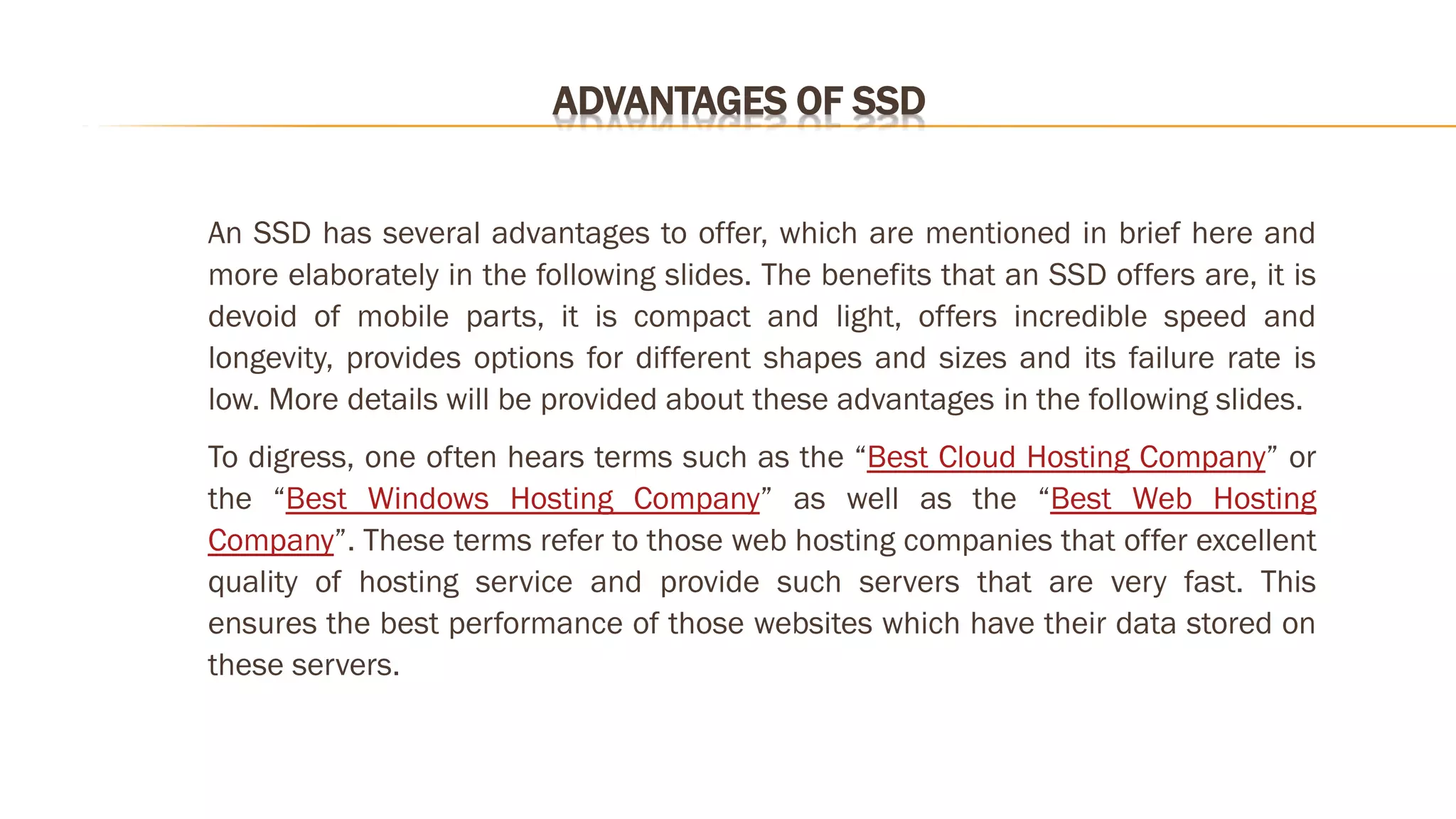 SSDs: A New Generation of Storage Devices
