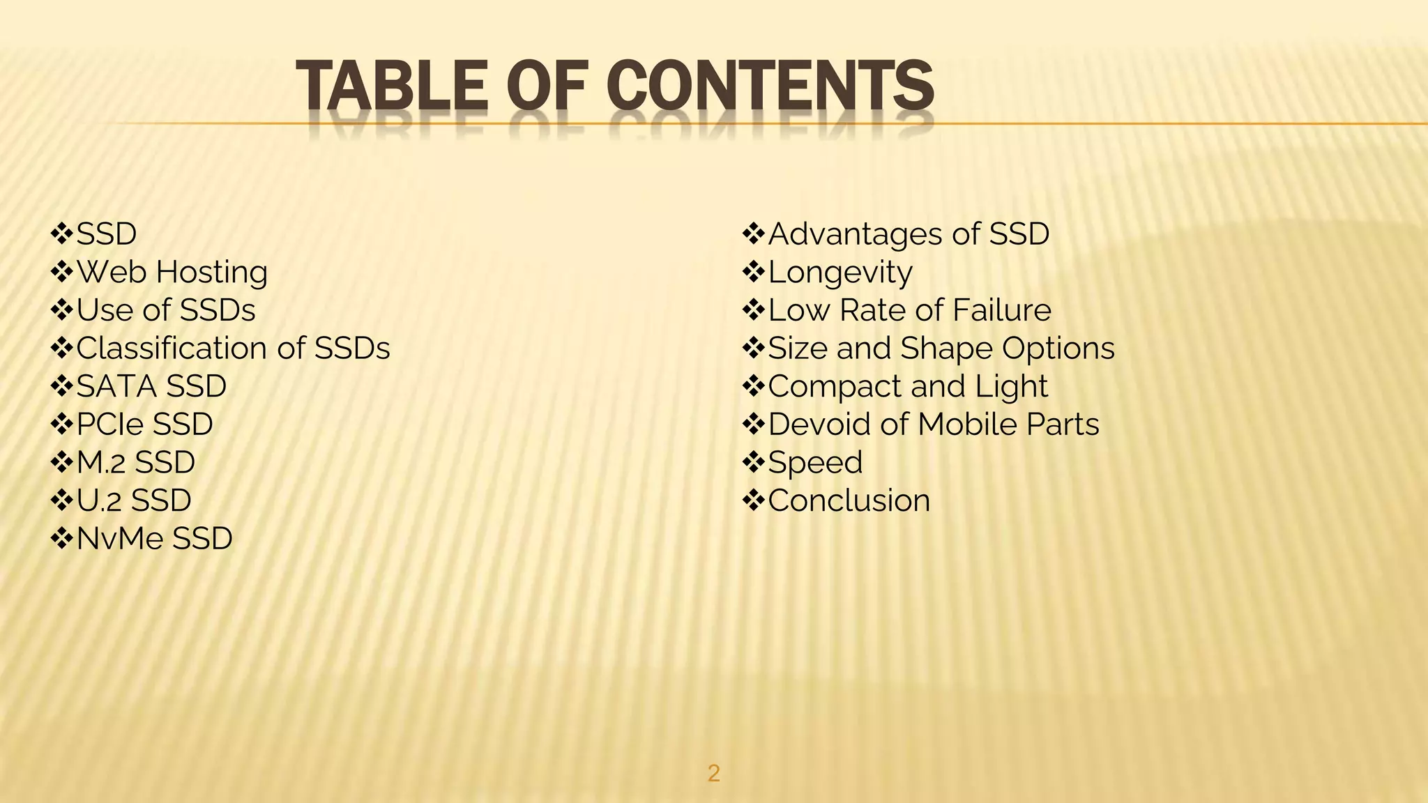 SSDs: A New Generation of Storage Devices
