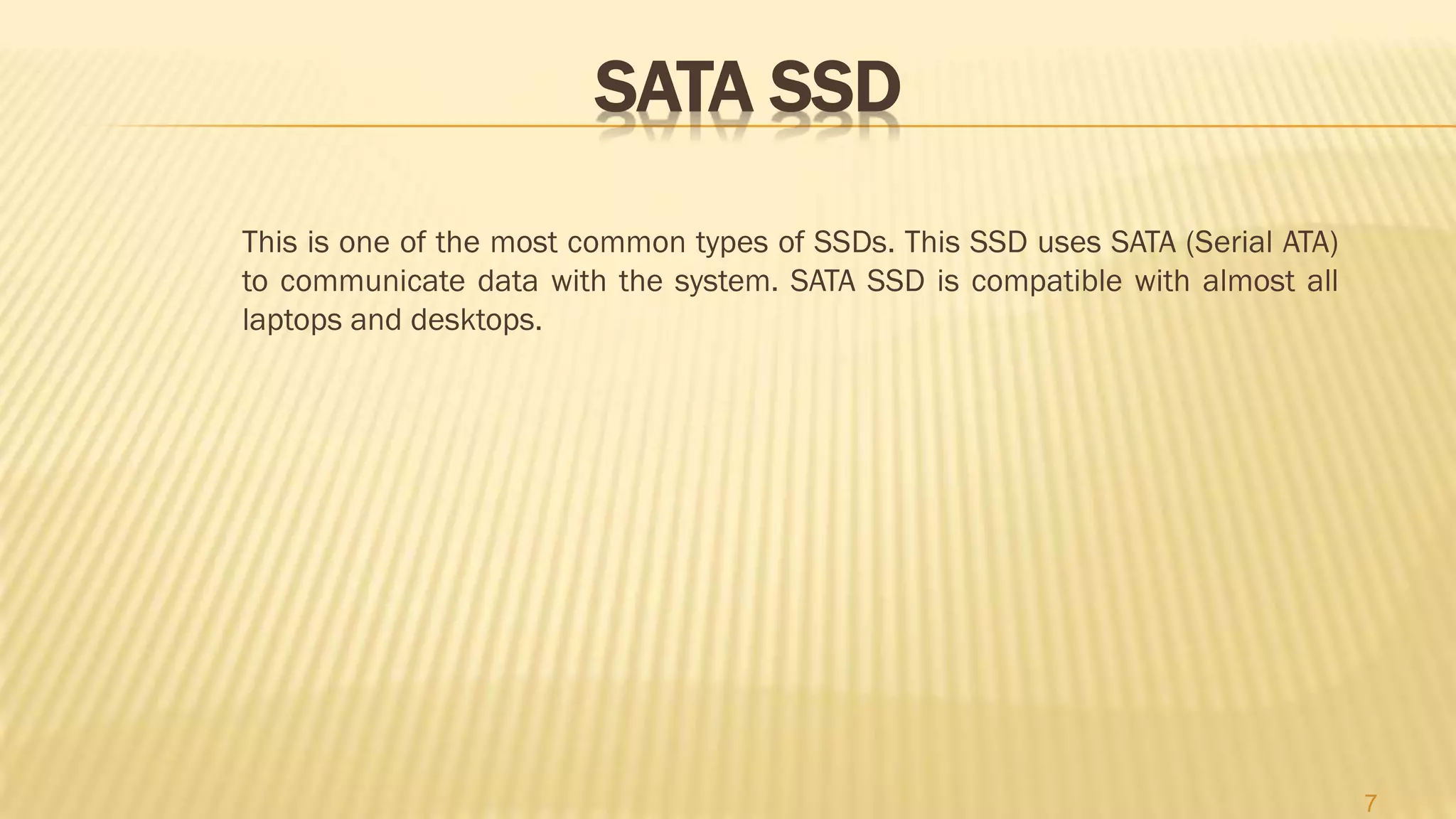 SSDs: A New Generation of Storage Devices