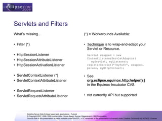 Building Server-Side Eclipse based web applications | PDF