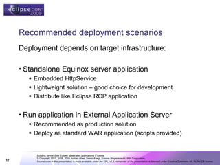 Building Server-Side Eclipse based web applications | PDF