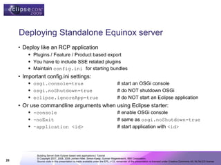 Building Server-Side Eclipse based web applications | PDF