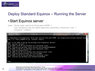 Building Server-Side Eclipse based web applications | PDF