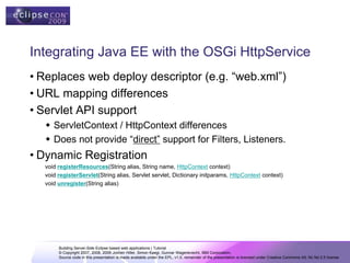 Building Server-Side Eclipse based web applications | PDF