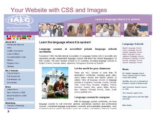 Your Website with CSS and Images
 