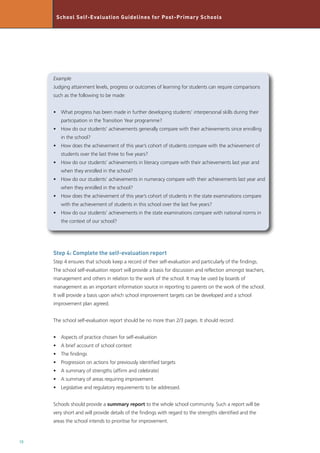 School Self Evaluation Guidelines post primary | PDF