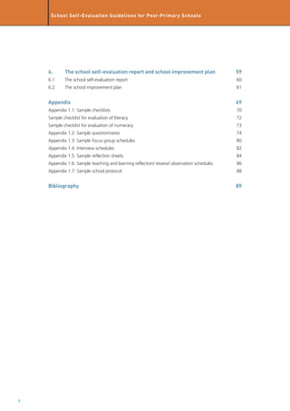 School Self Evaluation Guidelines post primary | PDF