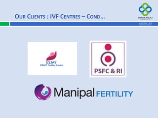OUR CLIENTS : IVF CENTRES – COND…
AN ISO 9001 : 2015
CERTIFIED COMPANY
 