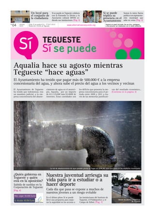 Sí se puede Tegueste. Boletín 4