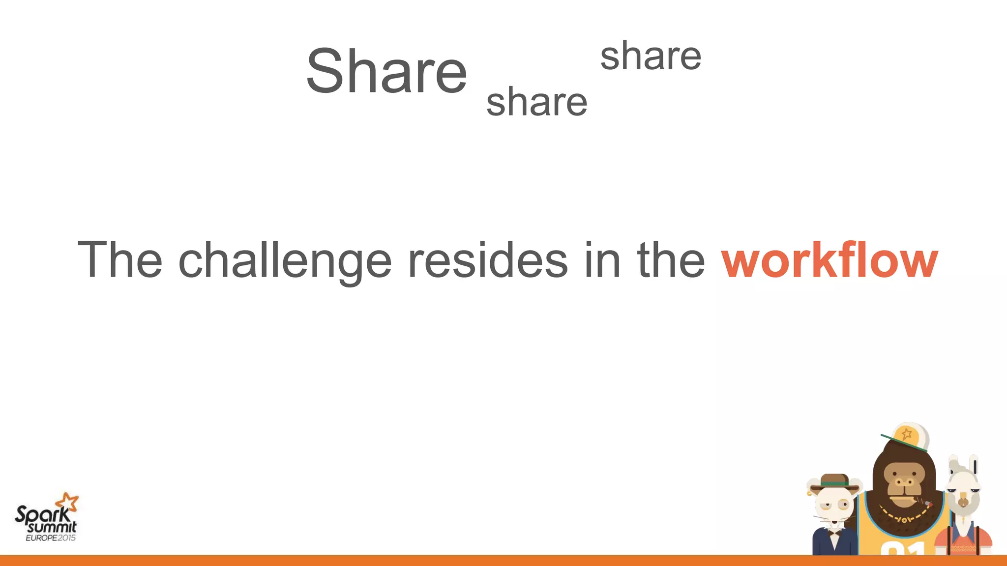 Share share
share
The challenge resides in the workflow
 