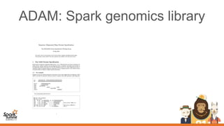 Spark Summit Europe: Share and analyse genomic data at scale