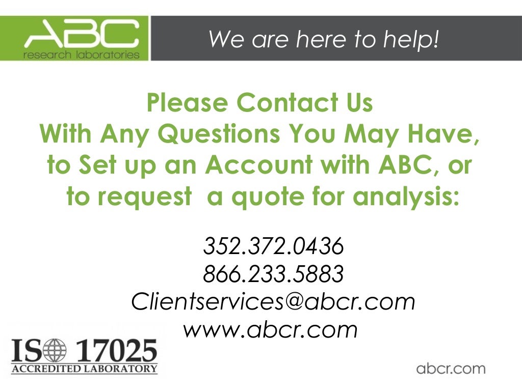 Sample submission form guide abc research laboratories