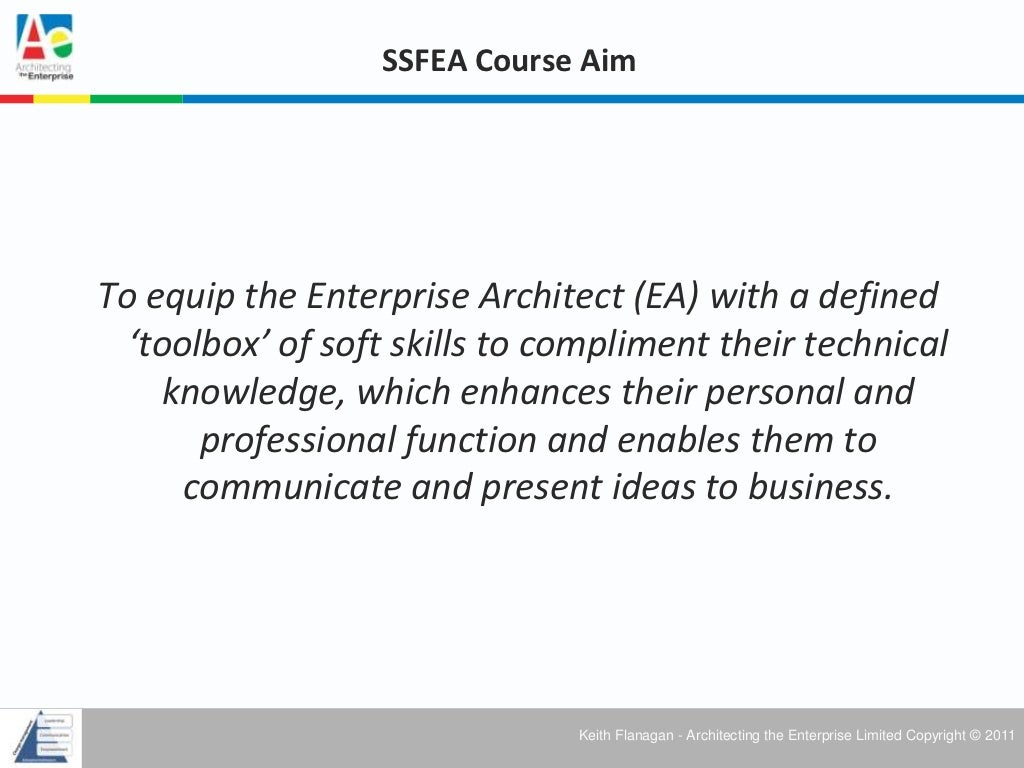 Soft Skills for Enterprise Architects (SSFEA)