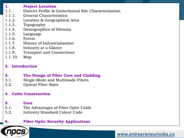 Fiber Optic Cable Production | PPTX | Computer Networking | Computing