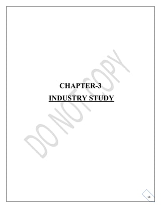 14
CHAPTER-3
INDUSTRY STUDY
 