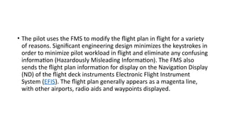 Comprehensive Overview of Flight Plan Management and FMS Integration in ...