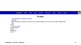 why&how2learn — SeaGL 2017 — @genehack 26
 