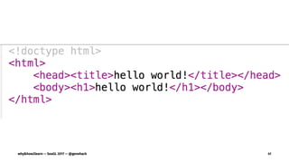 why&how2learn — SeaGL 2017 — @genehack 41
 