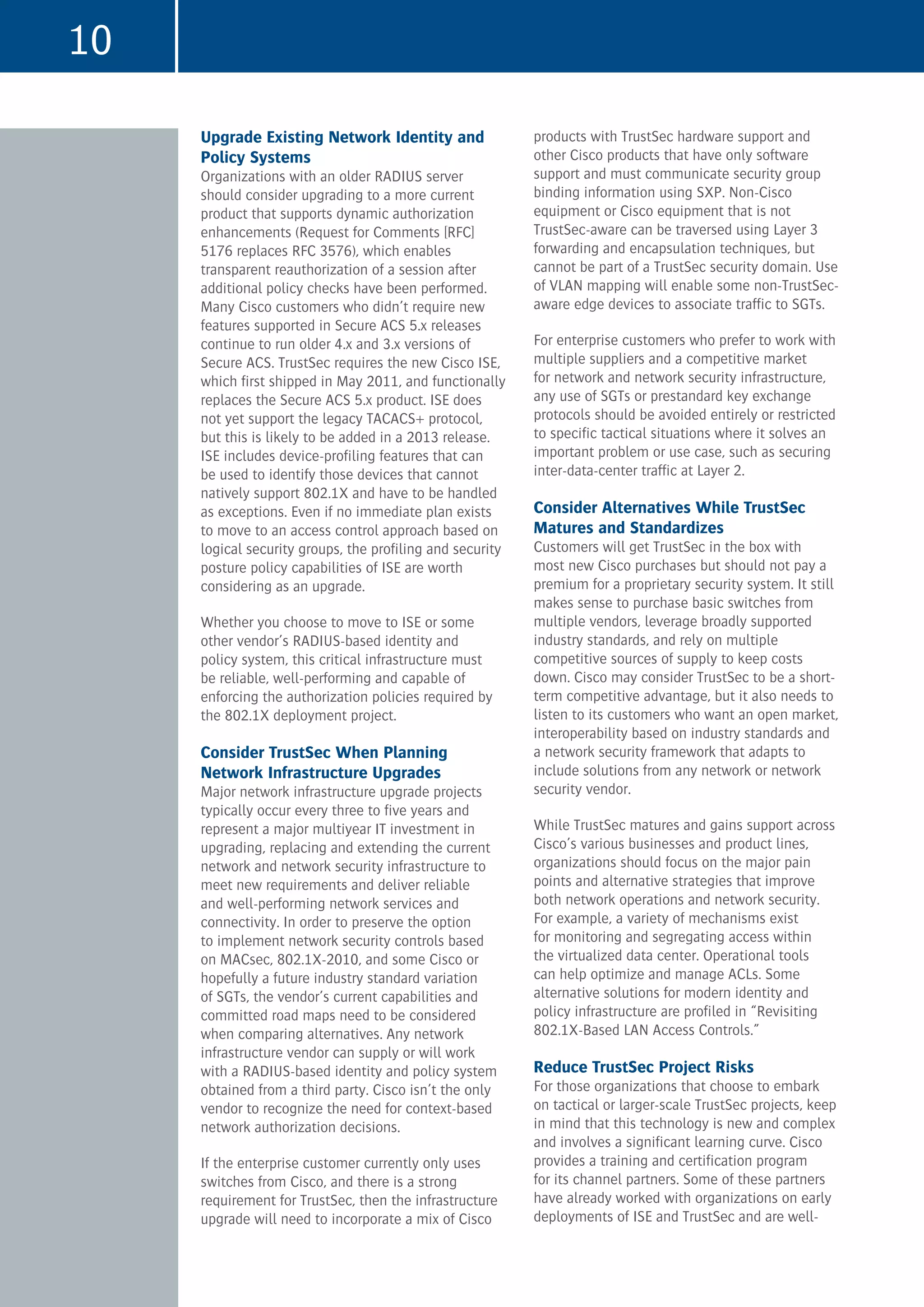 Gartner Newsletter Cisco TrustSec Deployed Across Enterprise Campus