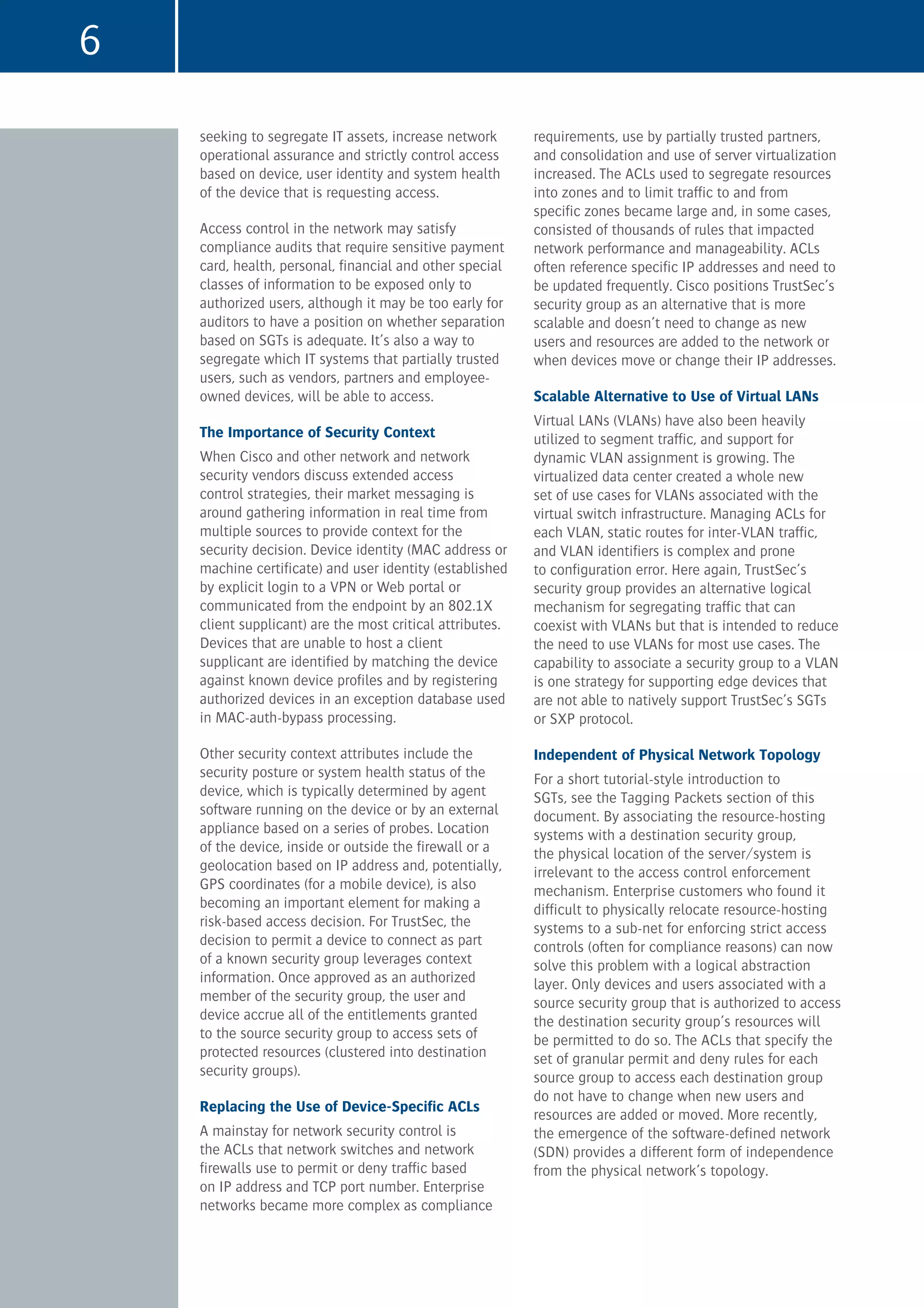 Gartner Newsletter Cisco TrustSec Deployed Across Enterprise Campus