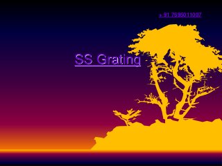 SS Grating
+ 91 7695011007
 