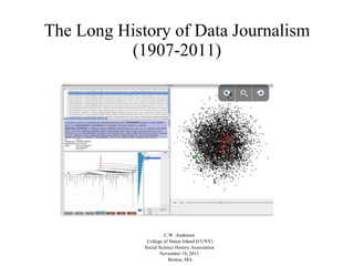 The Long History of Data Journalism (1907-2011) ,[object Object],[object Object],[object Object],[object Object],[object Object]