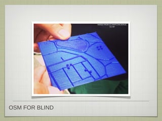 OSM FOR BLIND
IMAGE FROM (C) MAPCONCIERGE,
CC BY
 