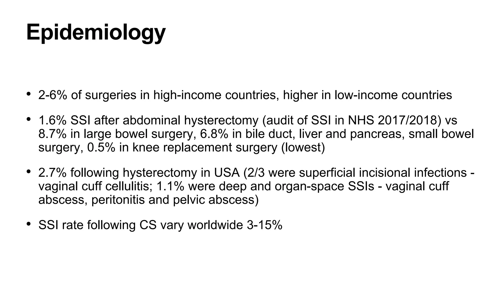 Surgical Site Infection (Obstetrics and Gynaecology) | PPTX