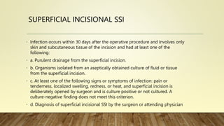 Surgical site infection-diagnosis and treatment | PPTX