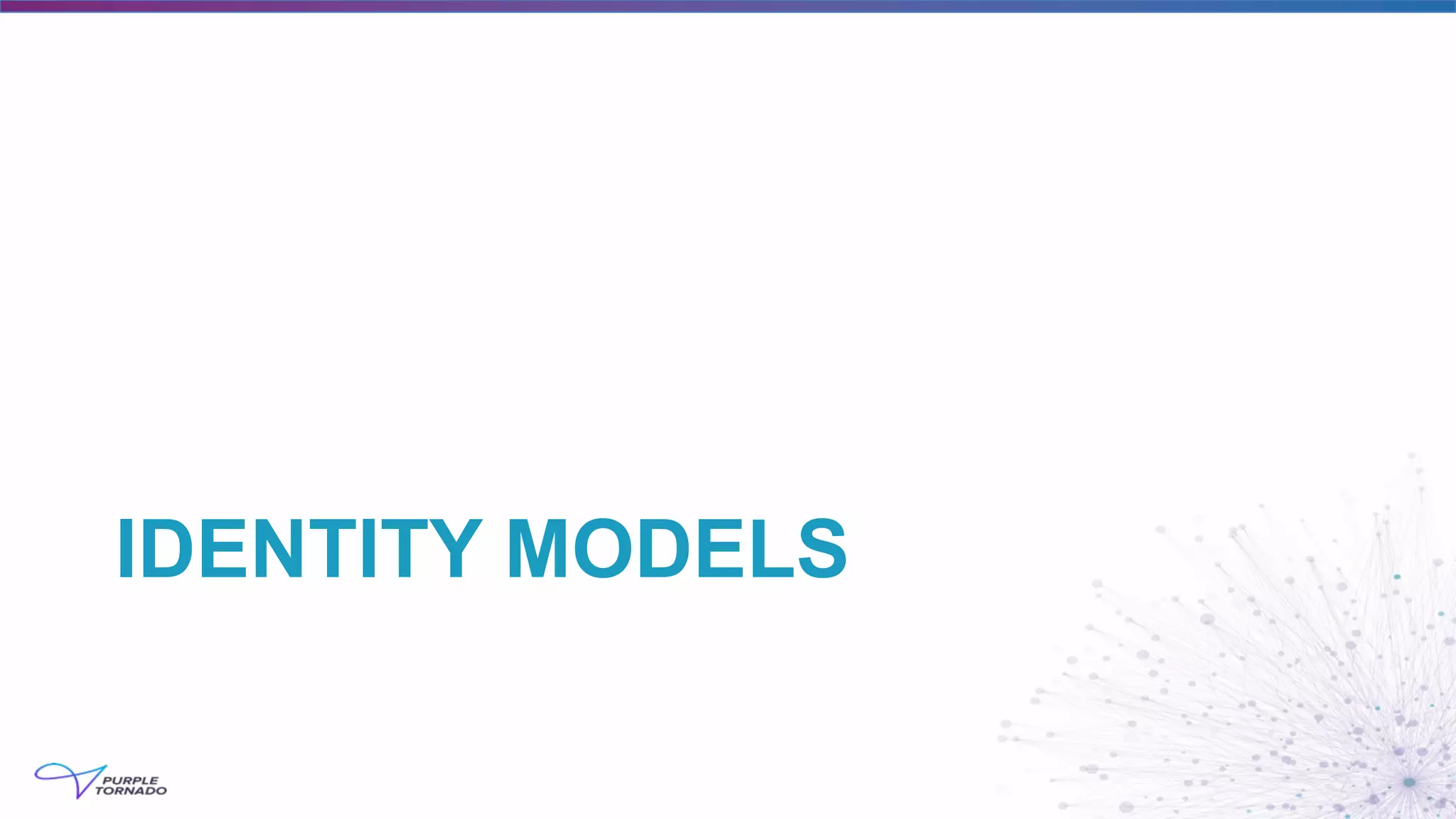 IDENTITY MODELS
 