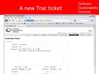 A new Trac ticket 