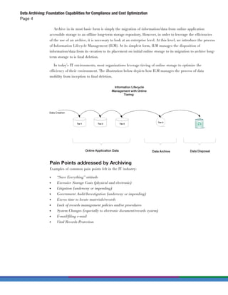 Data Archiving white paper | PDF