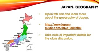 JAPAN: GEOGRAPHY

 