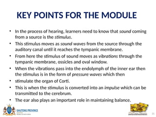 PPT Life Sciences Grade 12 Module 4 The Ear.pptx