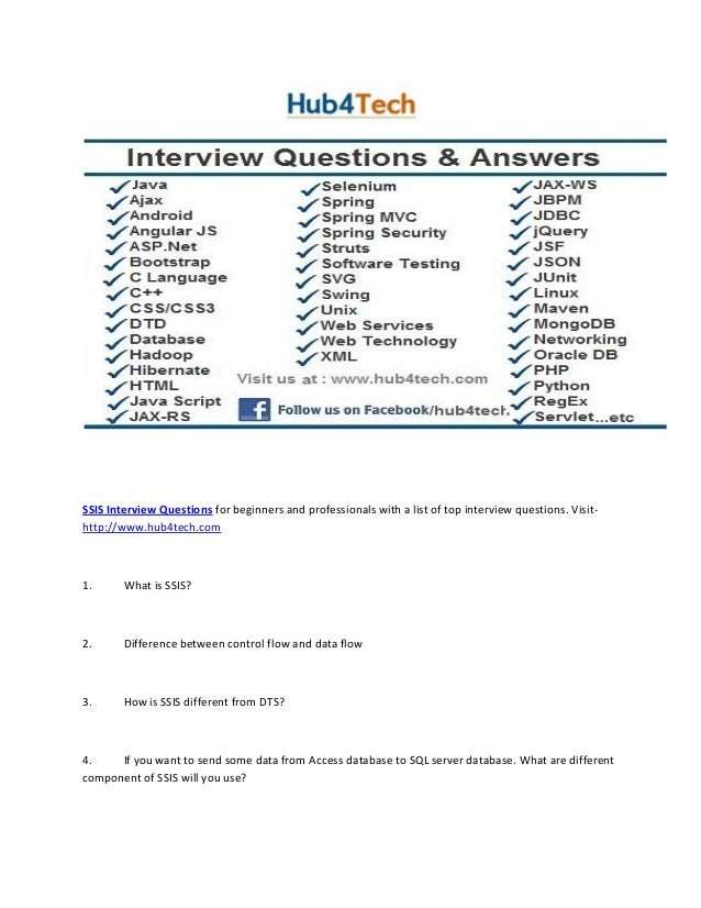 ssis interview questions pdf
