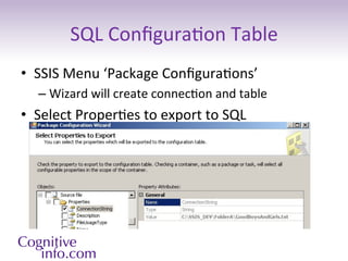 SSIS 2012: Parameters vs. Configurations | PDF | Databases | Computer ...