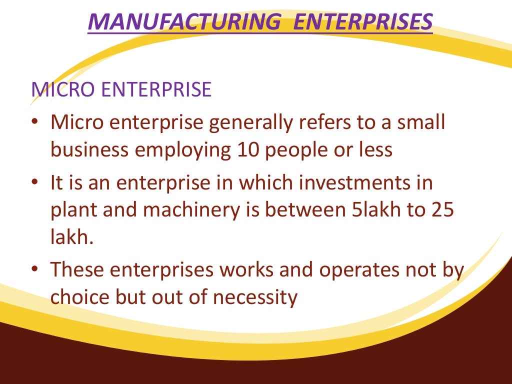 ppt on micro small and medium enterprises
