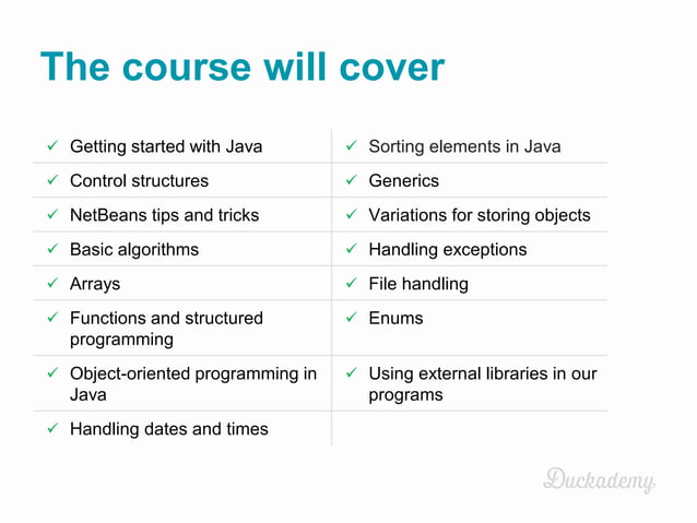 Introduction to Java programming - Java tutorial for beginners to teach ...