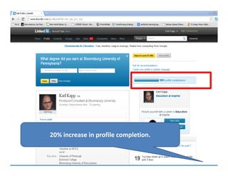 20% increase in profile completion.
 