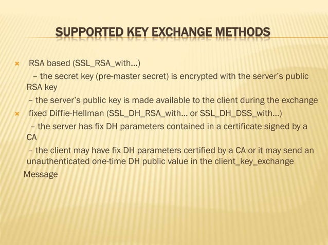 Ssl (Secure Socket Layer) | PPT