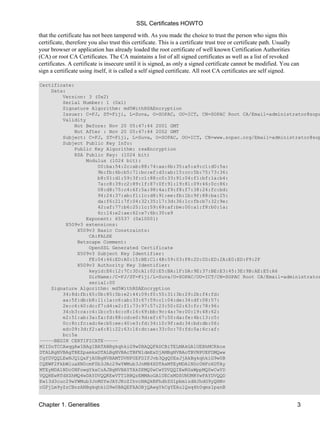 Information about the SSL Certificate | PDF