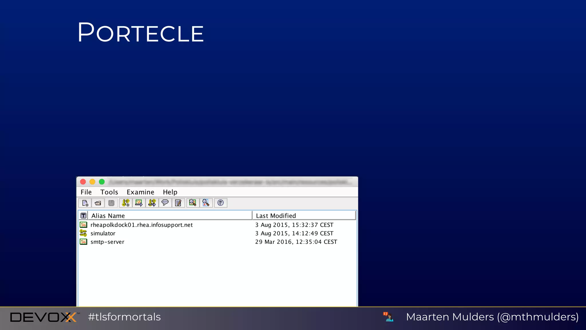 P
Maarten Mulders (@mthmulders)#tlsformortals
 