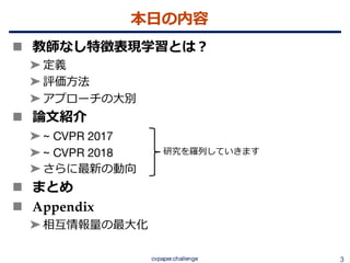 教師なし画像特徴表現学習の動向 {Un, Self} supervised representation learning (CVPR ...