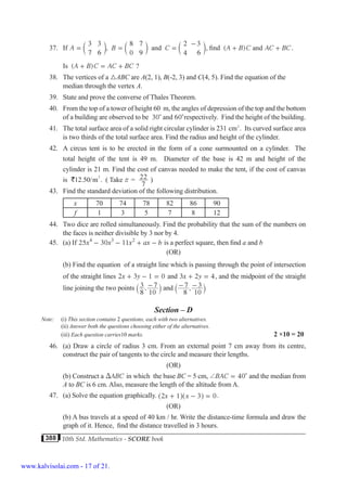 Sample Papers Math Lsc Sslc maths-5-model-question-papers-english-medium | PDF