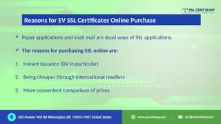 SSL Certificates in 2025 A Deeper Dive into EV SSL Certificate Online ...