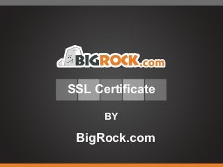 SSL Certificate

      BY

 BigRock.com
 