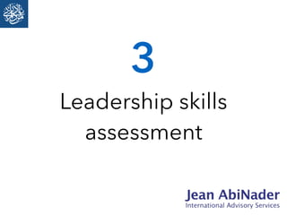 Leadership skills
assessment
3
 