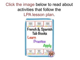 3 Step Foreign Language Class Lesson Plan #wlclassroom | PPT