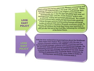 LOOK
EAST
POLICY
LOOK
EAST
POLICY
 