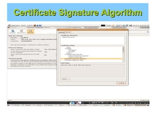 Certificate Signature Algorithm

 
